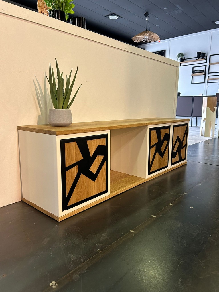 Tabouret champignon teck