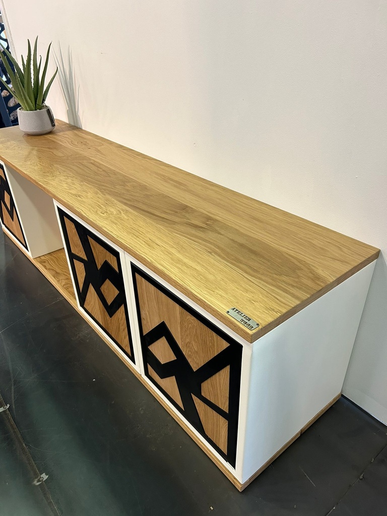 Table basse ovale metal