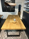 Table haute métal brut