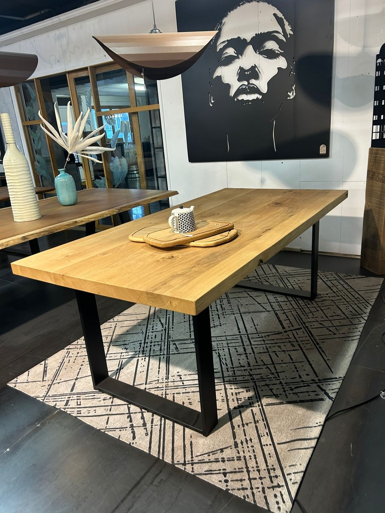 Table haute métal brut