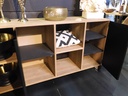 Table basse poutre rustique 80x60 cm