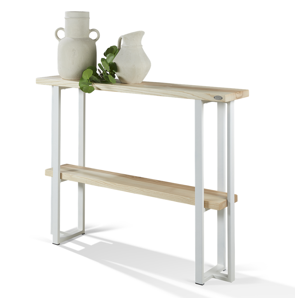 Console chêne ciré fumé 160x25cm