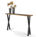 Console chêne ciré fumé 160x25cm