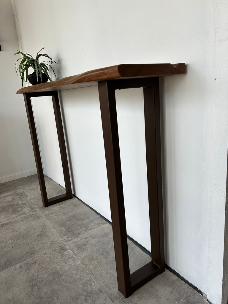 Fauteuil cuir tressé noir