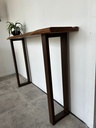 Fauteuil cuir tressé noir
