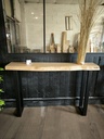 Buffet acier brut 180x45 cm