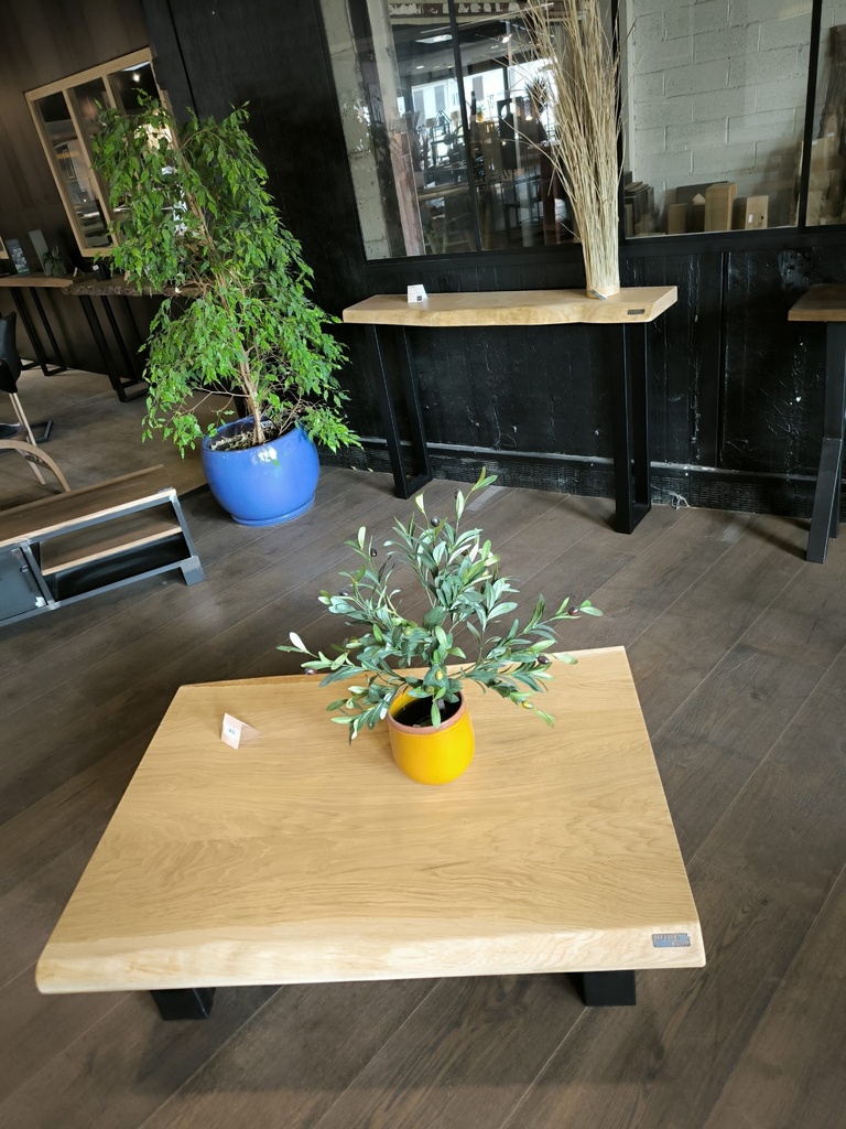 Buffet acier brut 180x45 cm