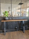 meuble tv acier brut 150x40cm