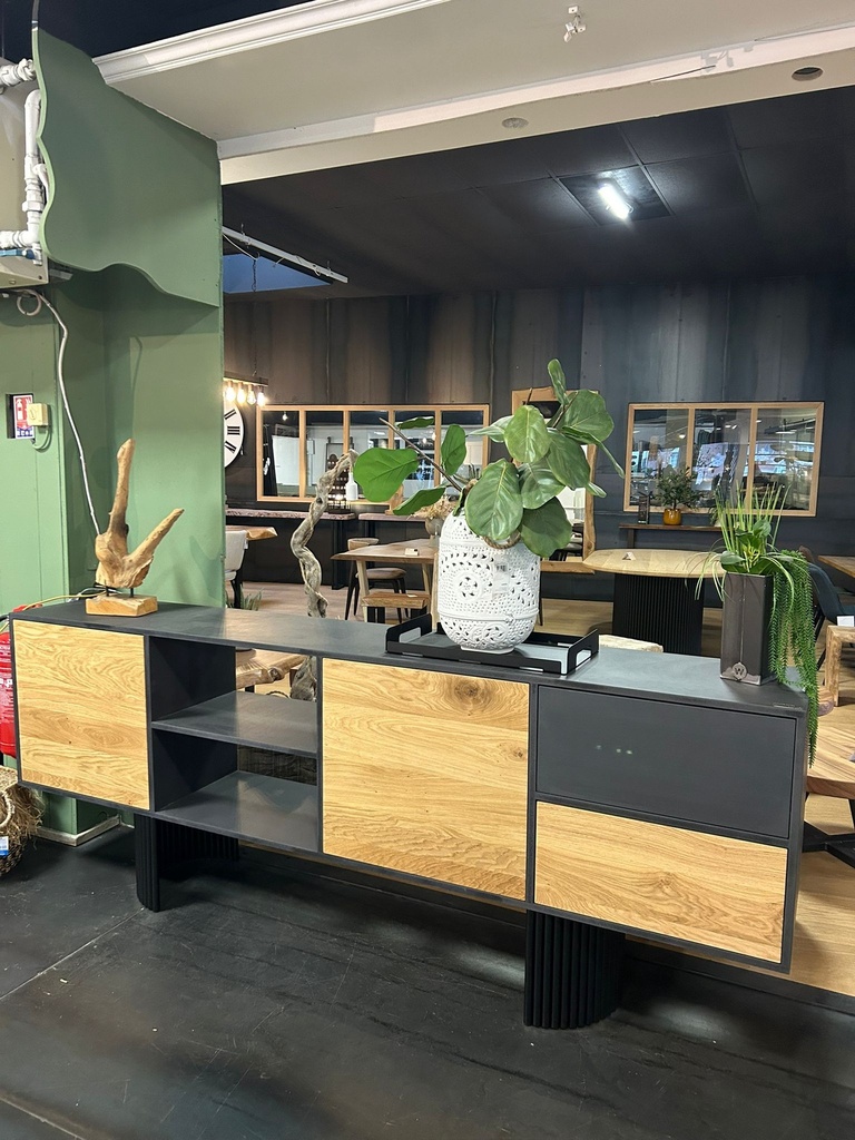Buffet chêne et valchromat